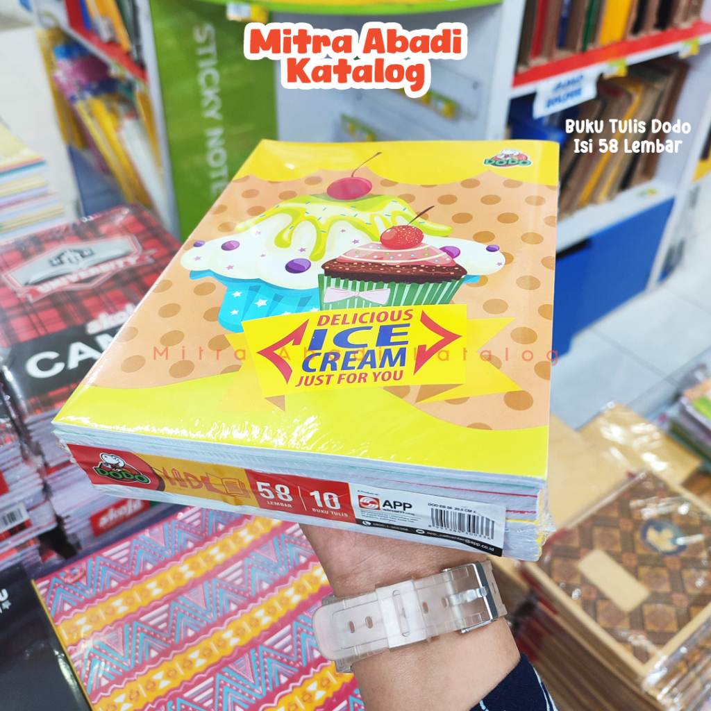 

(10PCS) BUKU TULIS DODO 38 & 58 LEMBAR / MOTIF NETRAL RANDOM ALAT TULIS BUKU SEKOLAH MURAH EKONOMIS BUKU TULIS COWOK CEWEK TERLARIS ATK KANTOR KULIAH / MITRA ABADI KATALOG JOGJA