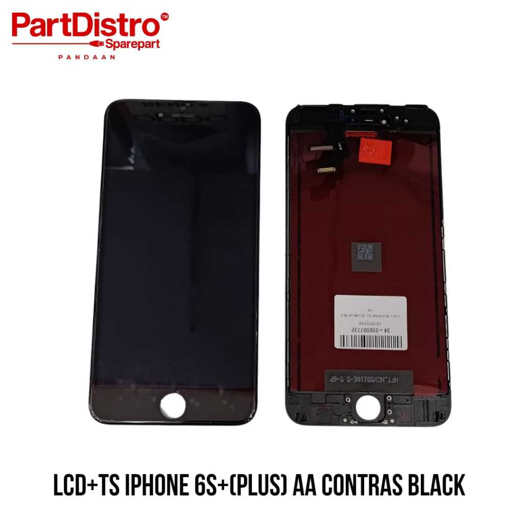 LCD+TS KOMPATIBEL UNTUK IPHONE 6S+ (PLUS) AA BLACK