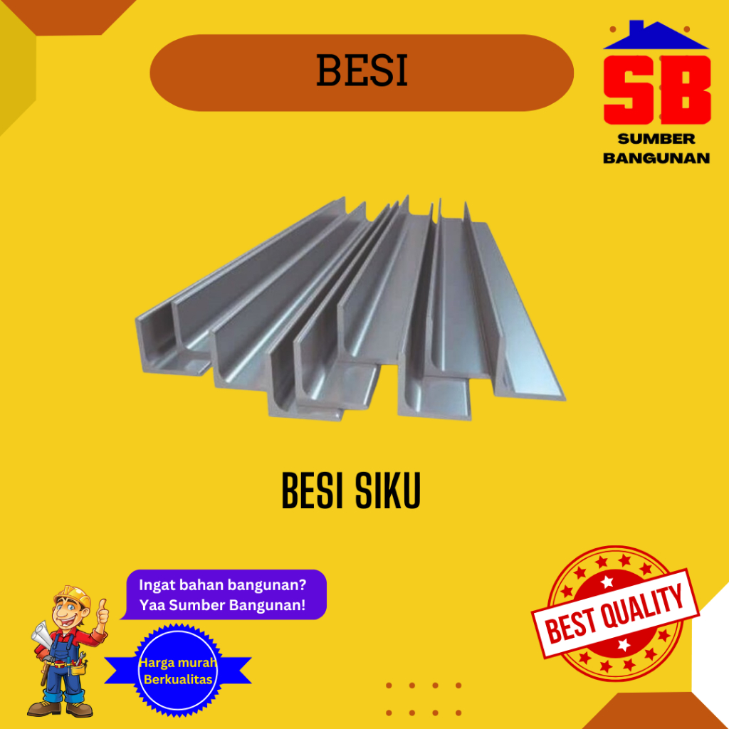 BESI SIKU 6 METER (2X2 3X3 4X4 5X5) (2MM 2,5MM 3MM 4MM)