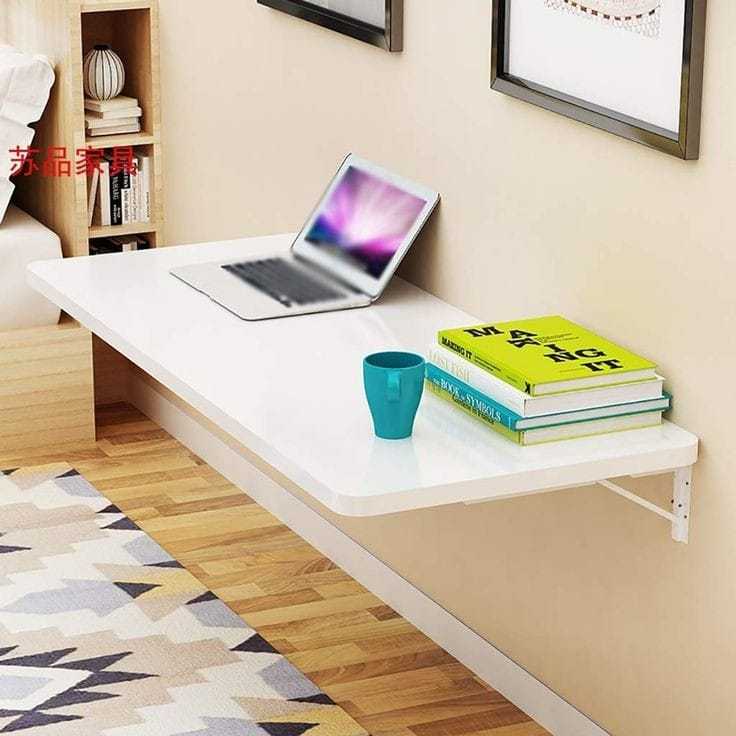 Meja Belajar Lipat Dinding Kerja Laptop Meja Komputer Tempel Minimalis Meja Makan Jumbo Serbaguna