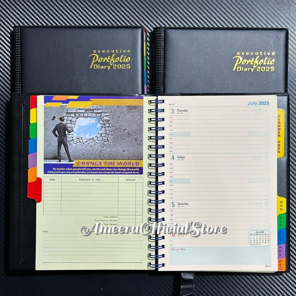 

Buku Agenda / Notebook Executive Portfolio Diary 2025