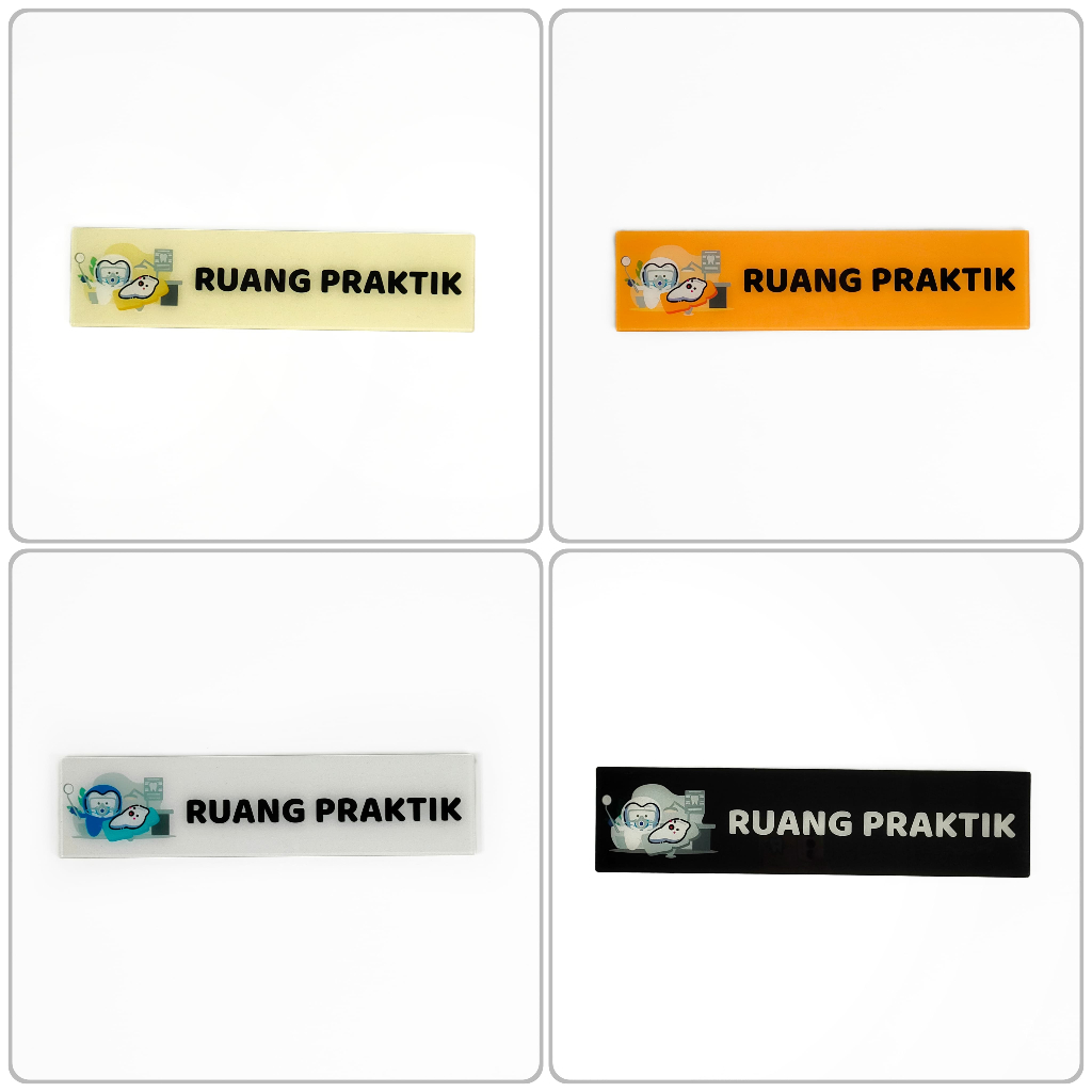 

RUANG PRAKTIK | Sign Board Acrylic Aksesoris drg Papan Tanda Klinik Aesthetic Motif Gigi Tooth Teeth Dentist Dekorasi Ruang / Kantor