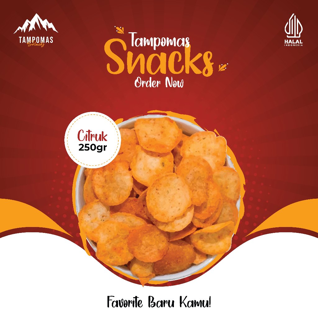 Tampomas Snacks - Citruk/Citruk Pedas/Citruk 250gr