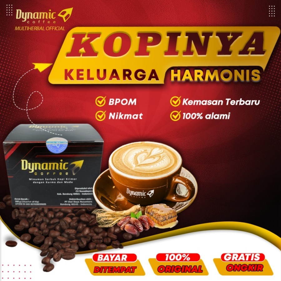 

KOPI DYNAMIC Asli 100% Original 10 Sachet Dinamic Coffee