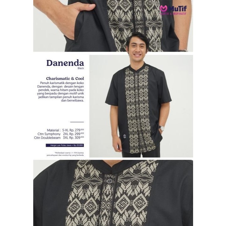 MuTif | Koko MuTif | MuTif Danenda | Danenda Black | Dress Muslimah | Gamis MuTif / ORI 100%