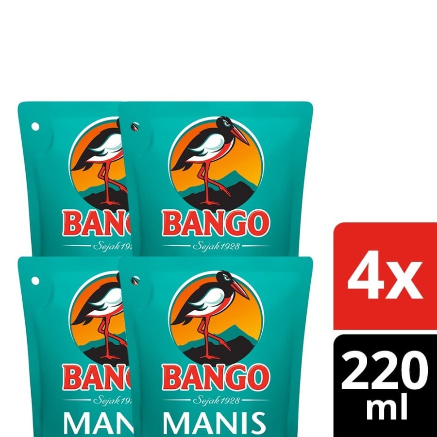 

[ Paket Isi 4 ] Bango Kecap Manis Flatpack 220ml/265g