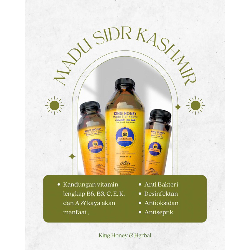 

MADU SIDR KASHMIR KING HONEY