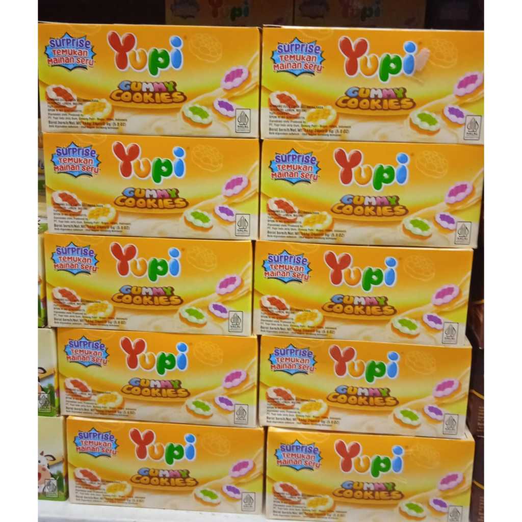 

YUPI GUMMY COOKIES 24 biji per box