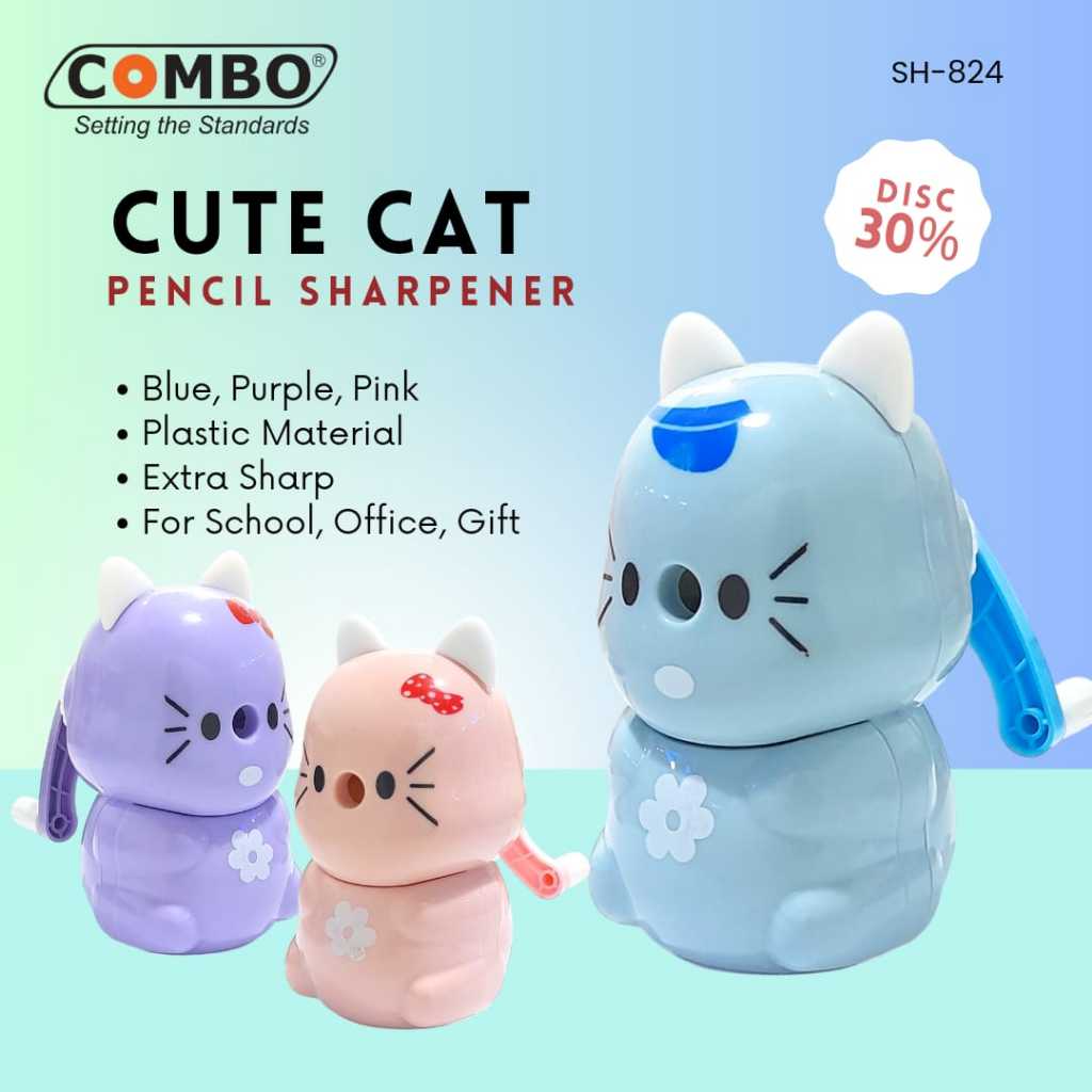 

Serutan Pensil Putar Lucu / Table Mechanical Sharpener SH-824 / Penyerut Pensil Lucu / Rautan Pensil Meja Cute HELLO KITTY