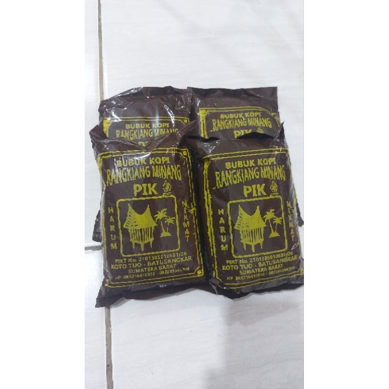 

[Terlaris] bubuk Kopi Khas Minang 1kg isi 4 Bungkus/Kopi Rangkiang Minang Pik [Langsung dari Pabrik]