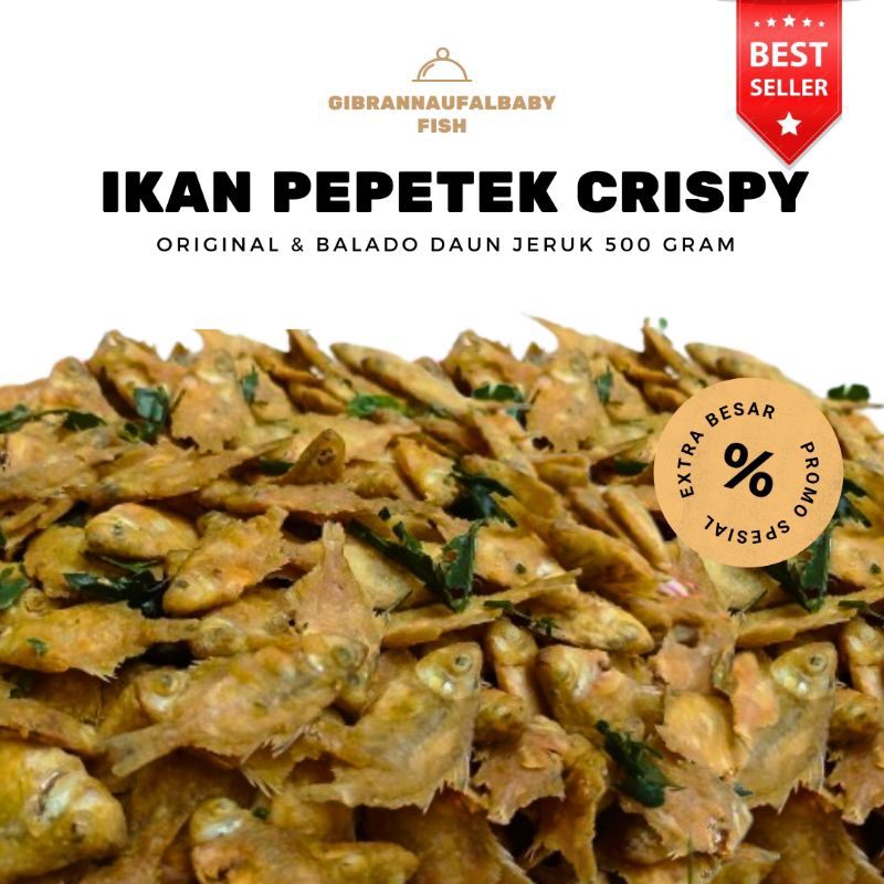 

Ikan pepetek crispy | EXTRA BESAR | 500 Gram Gurih & Renyah