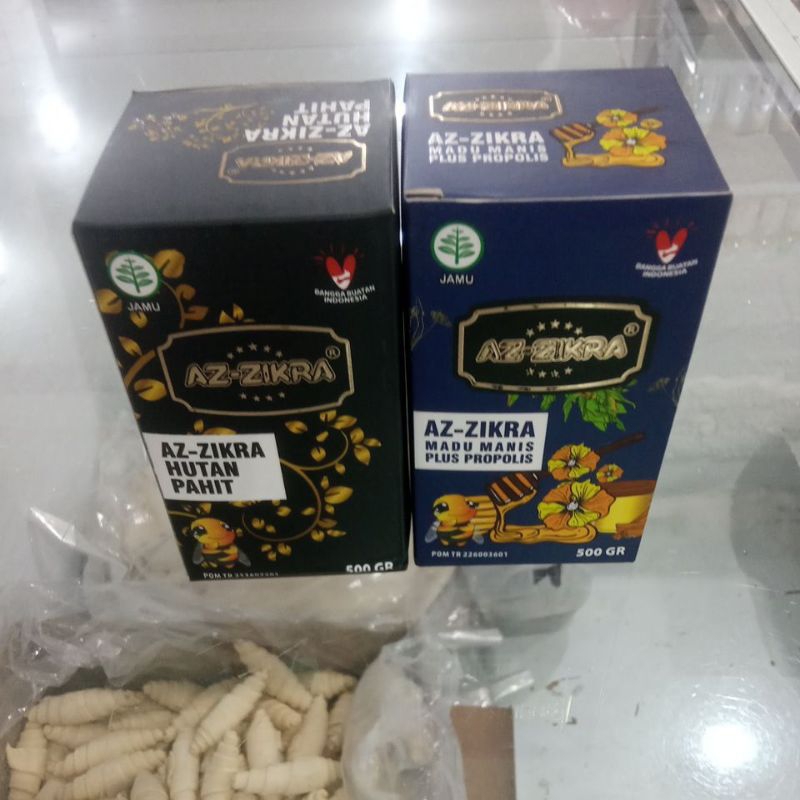 

Madu Hutan Pahit , Madu manis plus propolis Az-Zikra berat bersih 500gr