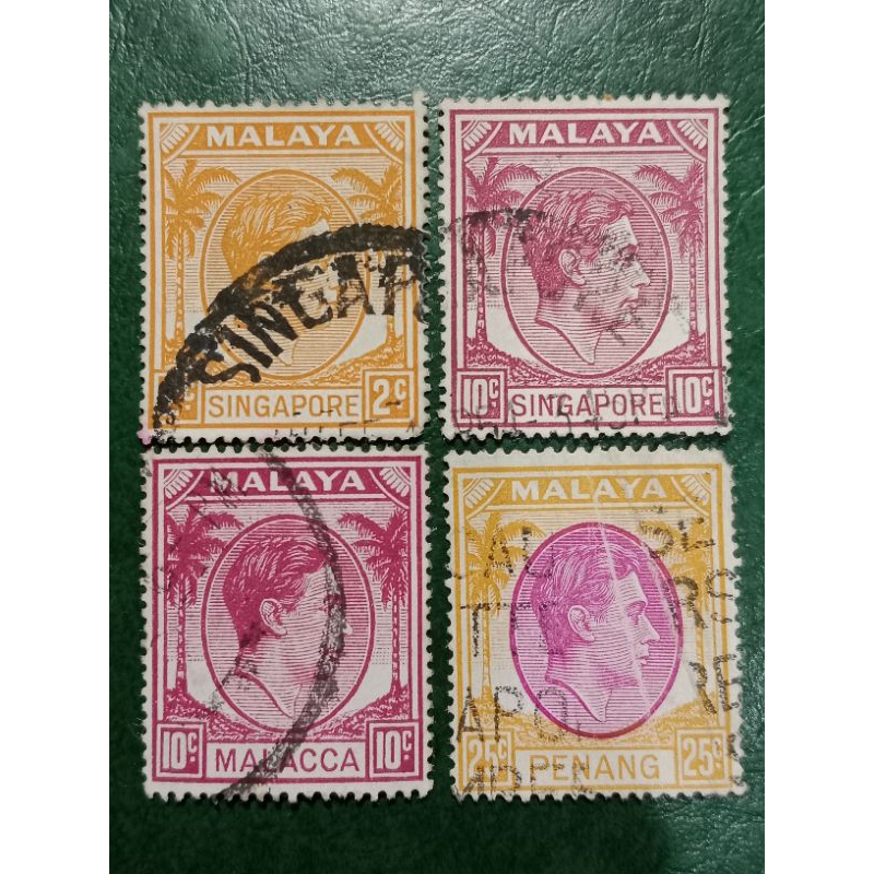 

Prangko Malaya 4 pcs Campur USED