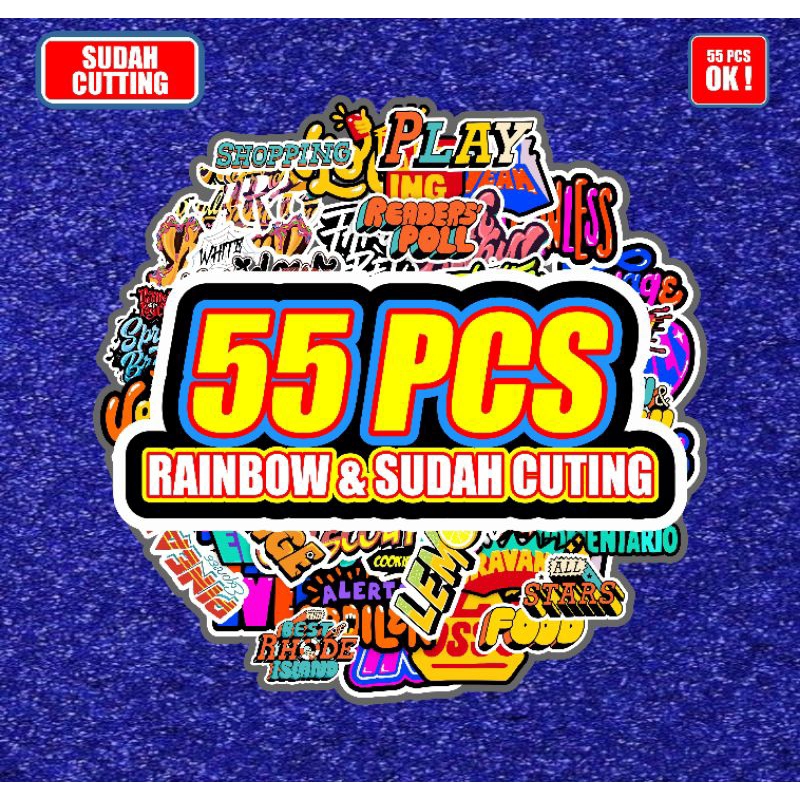 

stiker paket isi 55pcs Graftac Stiker brand aesthetic