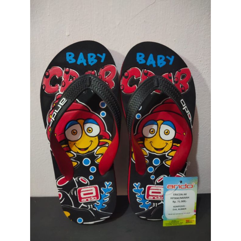 Ando Official sandal jepit Ericon Ak anak