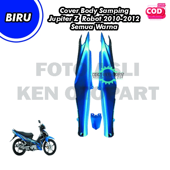 Cover Body Belakang Bodi Samping Kanan Kiri Jupiter Z Robot 2006-2009 Biru