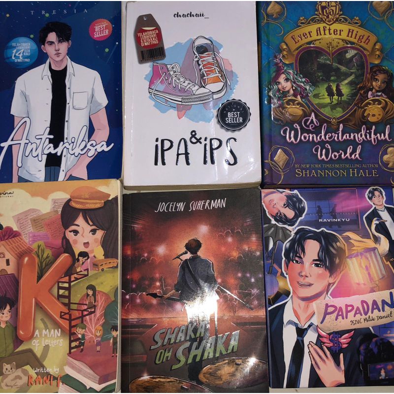 Preloved novel antariksa ipa & ips ever after high a man of letter shaka oh shaka papadan