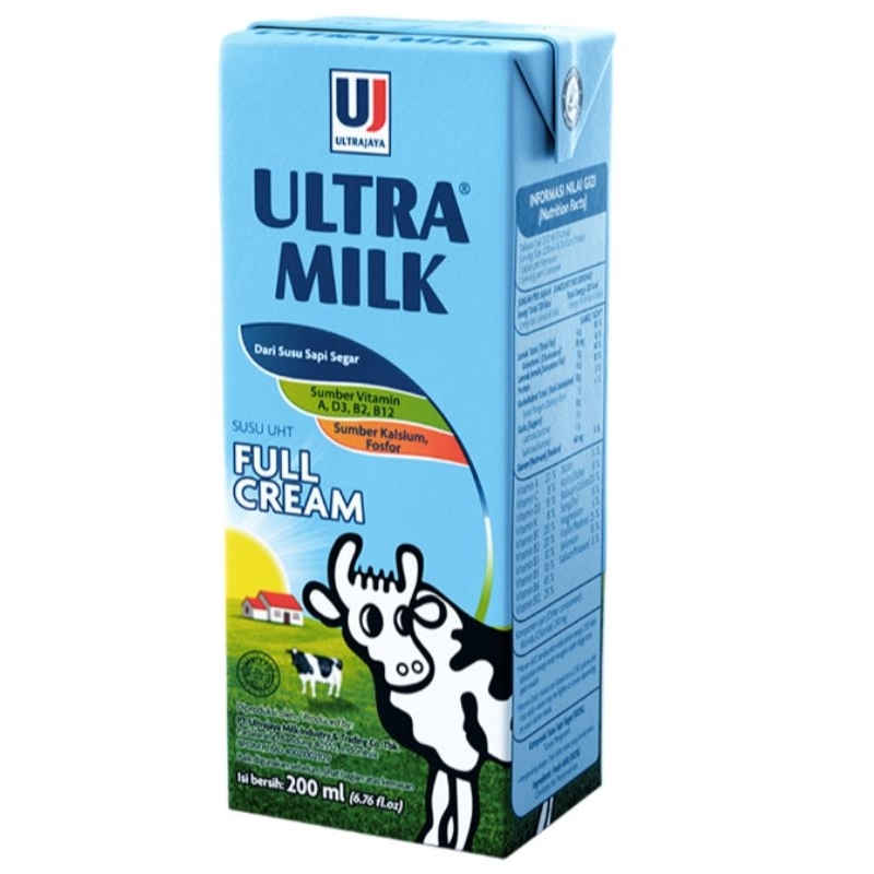 

ULTRA MILK Susu UHT Full Cream 200 ml