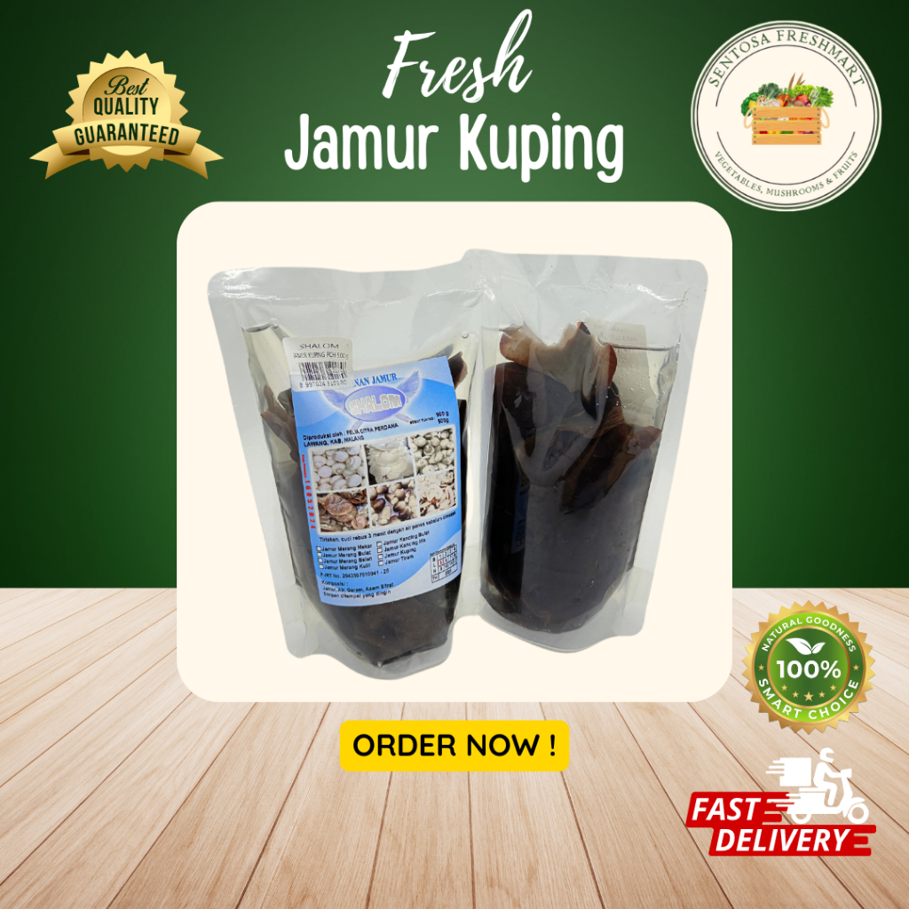 

[SENTOSA FRESHMART] JAMUR KUPING per PACK @500gr