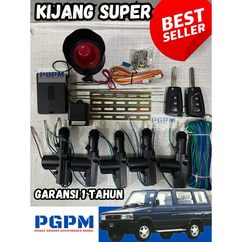 Alarm Central Lock Kijang Super 5 Pintu Garansi 1 Rusak Ganti Baru