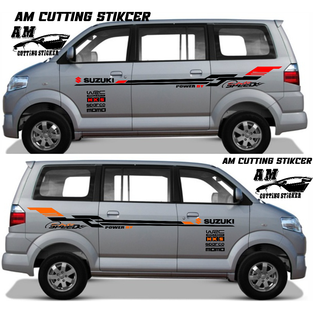 Stiker Striping List Stiker Mobil APV Stiker Stiker Cutting Mobil SUZUKI APV list body samping mobil