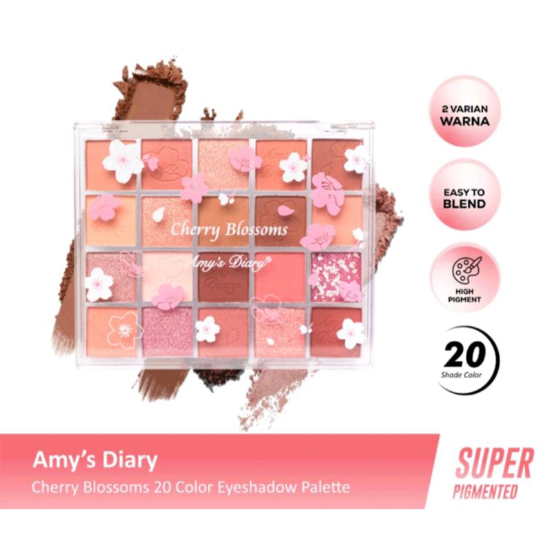 AMY'S DIARY Cherry Blossoms 20 Color Eyeshadow Palette
