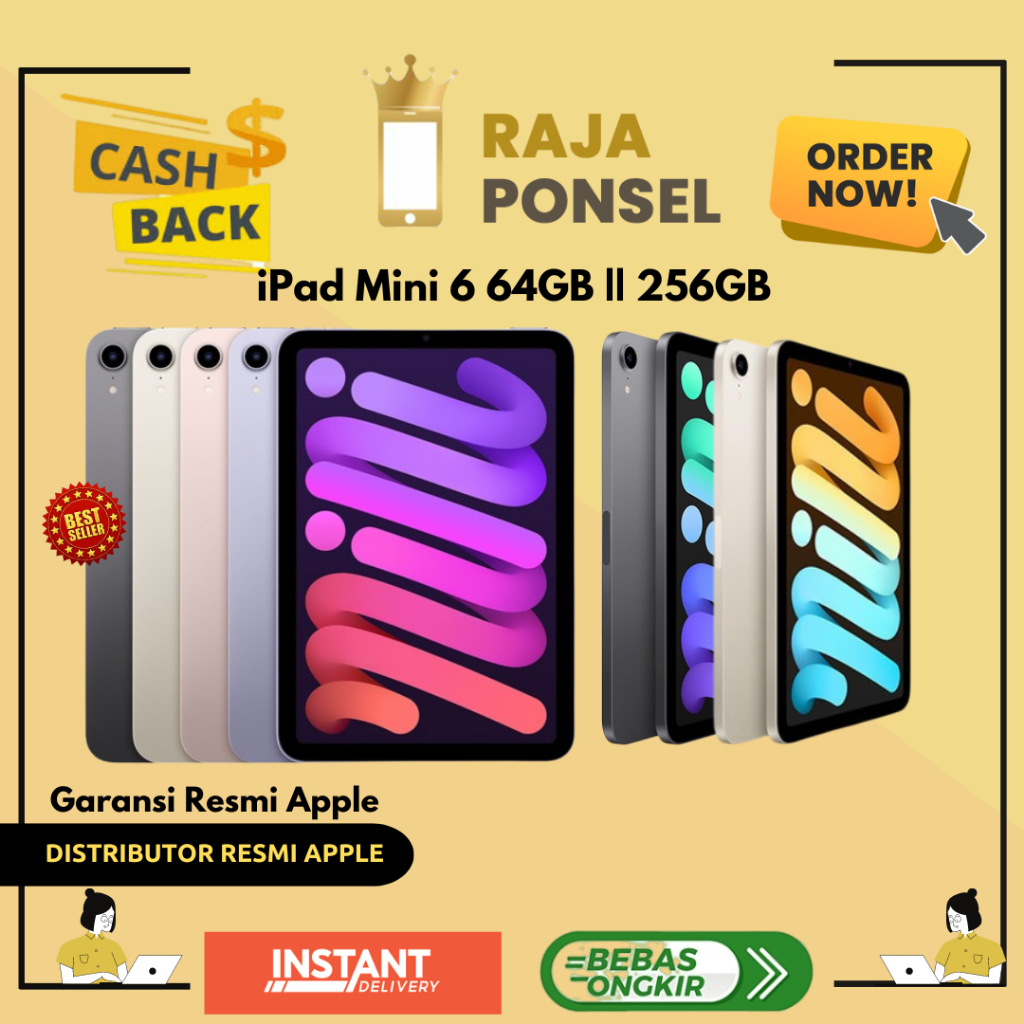 iPad mini (Generasi ke-6) 256GB Wifi Only Garansi Resmi Internasional