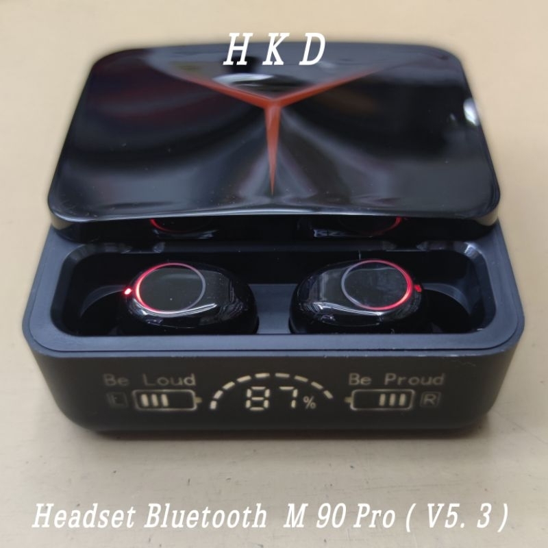 EARPHONE HEADSET TRUE WIRELESS  M 90 PRO  V5.3 GAMING