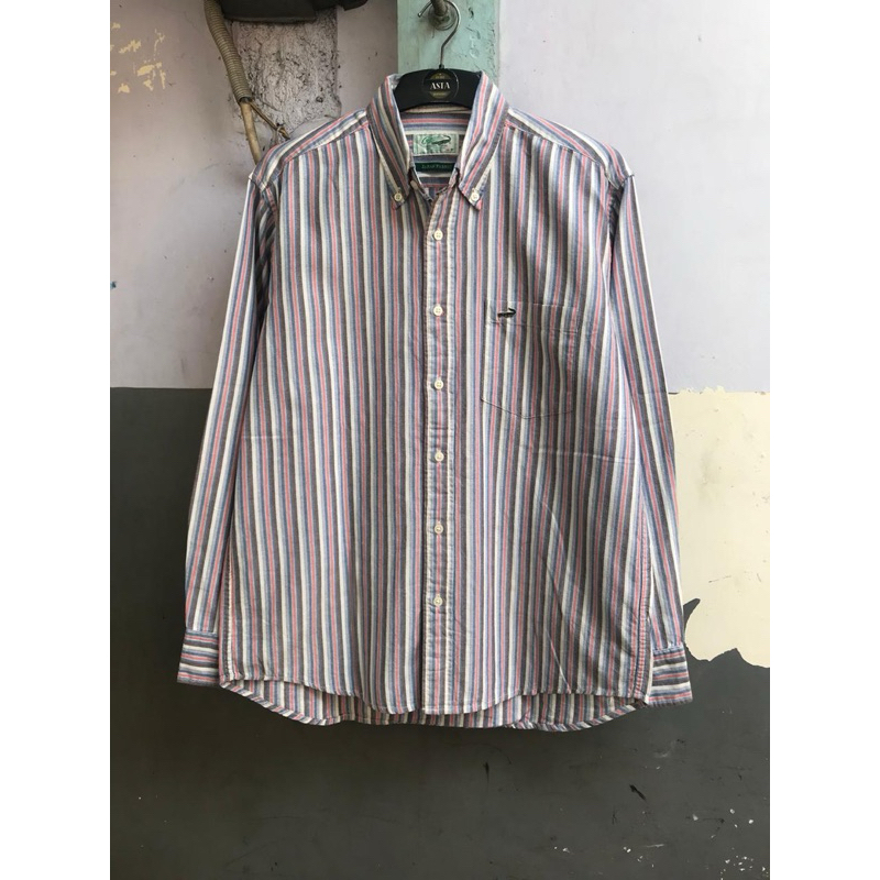 kemeja pria Crocodile pria lengan panjang preloved