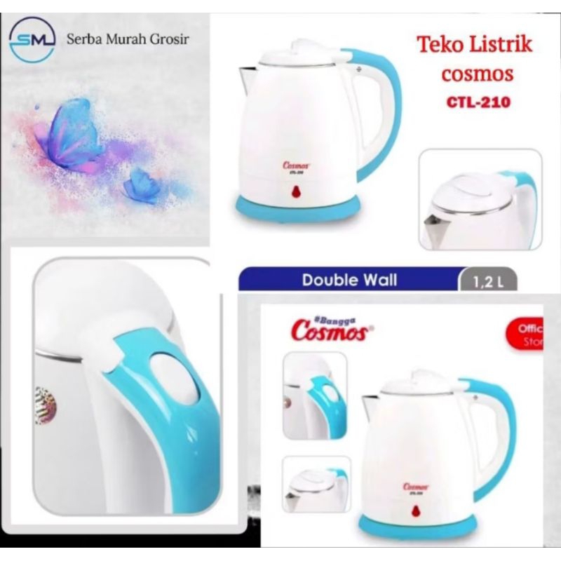 Pemanas air/Ketlle/Teko elektrik listrik cosmos CTL-210