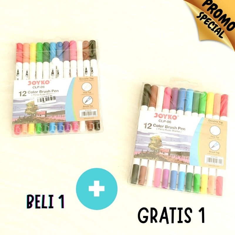 

JOYKO COLOR BRUSH PEN CLP-06 12PCS PENA KUAS WARNA