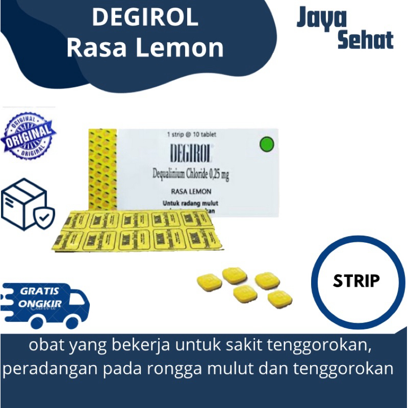 Degirol / Obat sakit tenggorokan / Pelega tenggorokan
