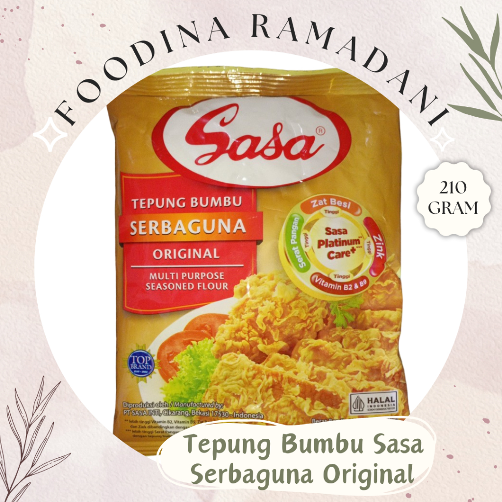 

TEPUNG BUMBU Serbaguna - Original Sasa [ 210gr ] Harga Per BKS