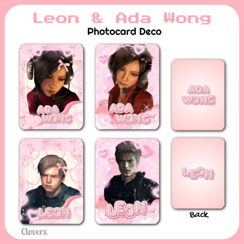 Leon & Ada Wong Photocard Deco