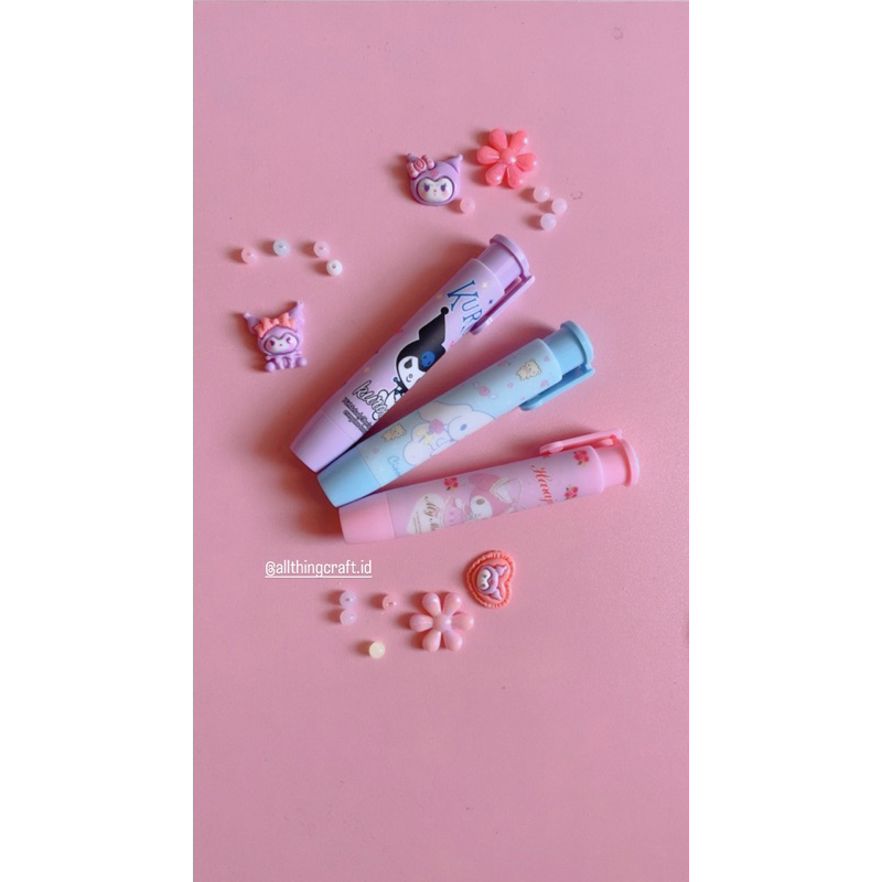 

PENGHAPUS PENSIL MEKANIK MOTIF KARTUN KUROMI/MELODY/CINNAMOROL