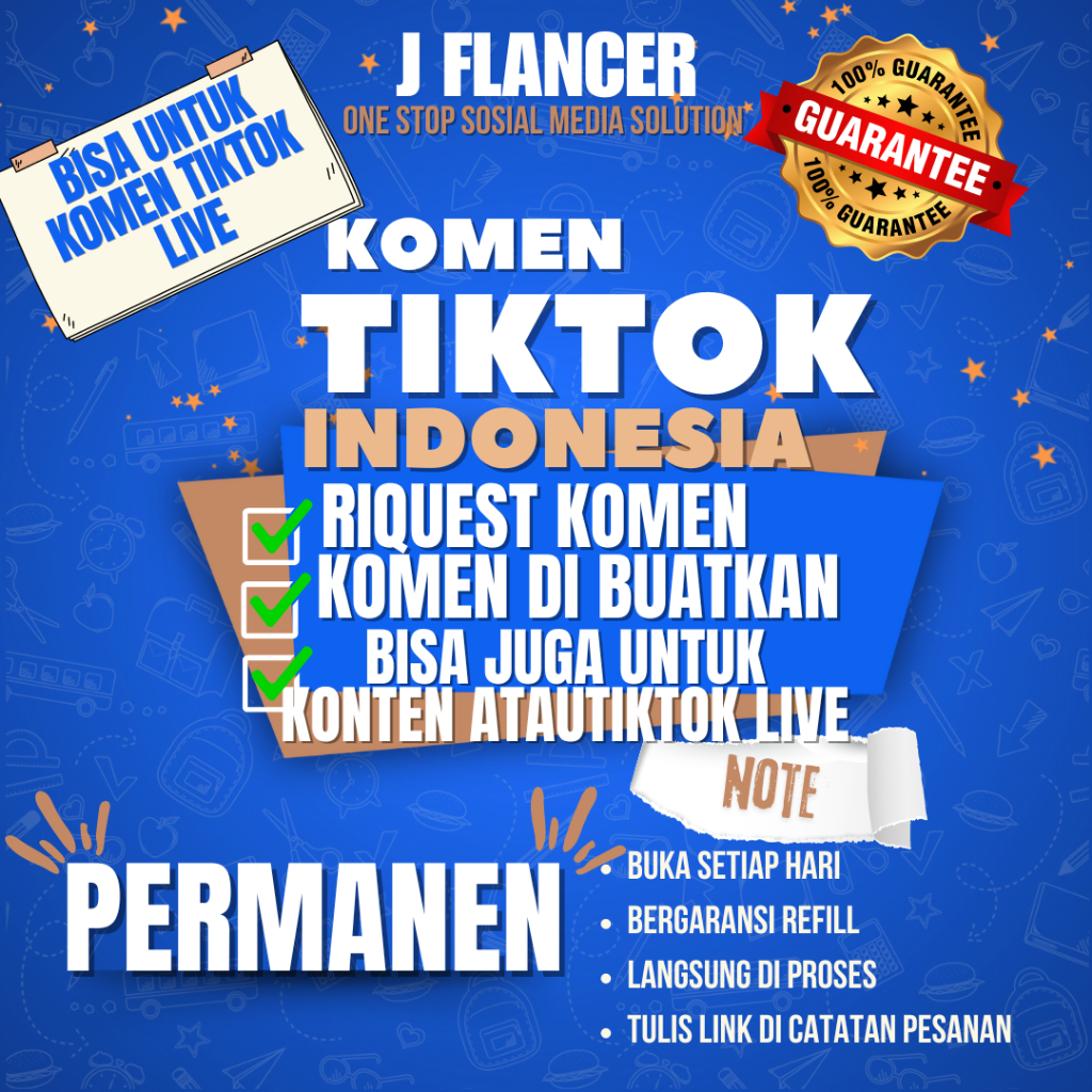 KOMEN TIKTOK USERNAME INDONESIA BERGARANSI PERMANEN 𝐵𝑜𝓃𝓊𝓈 𝒮𝒶𝓋𝑒 𝒮𝒽𝒶𝓇𝑒