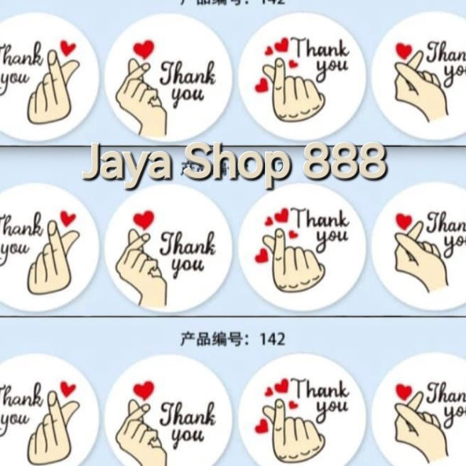 Premium Lid Cup Seal Cup Motif Thank You Hati Putih Tutup Segel Gelas Minuman Cup Sealer Press 1 Cup