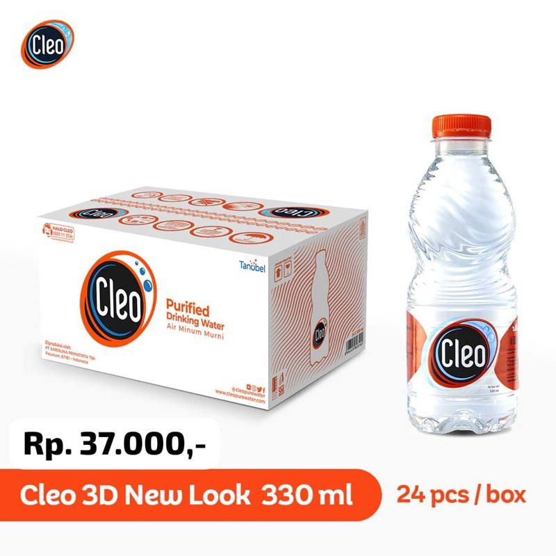 

Air Mineral cleo 330ml Dus_isi 24 botol