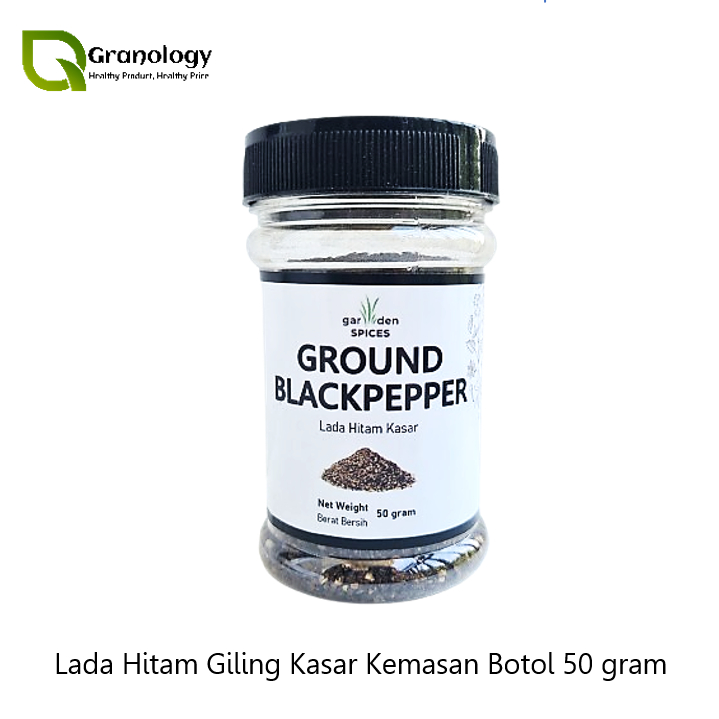 

Garden Spices Bumbu Kemasan Botol - Lada Hitam Kasar (50 gram)