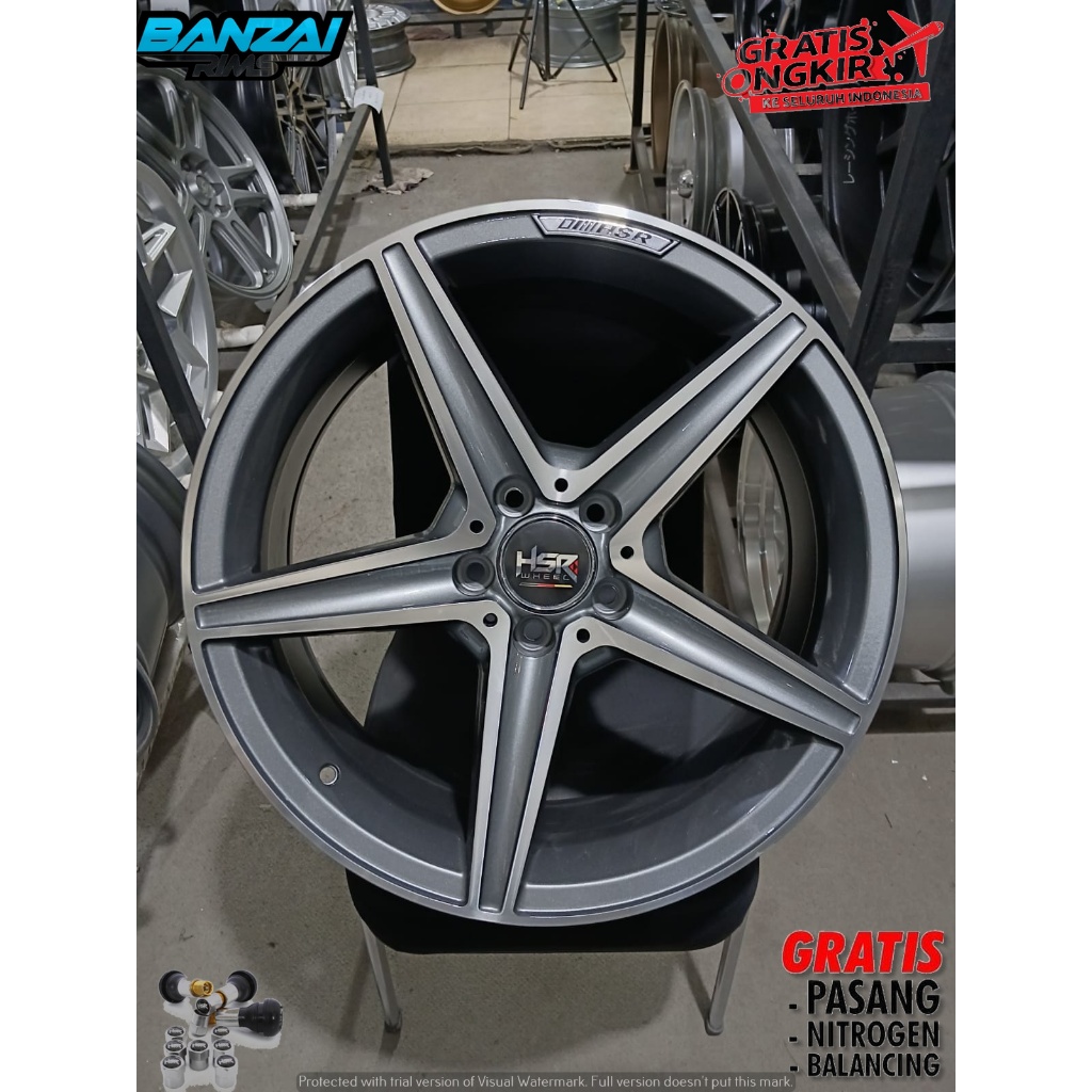 Velg Mobil Mercy Audi Ring 19 Velg Racing Hsr Blega R 19 Pcd 5x112 R 19 Lebar Belang 8/9