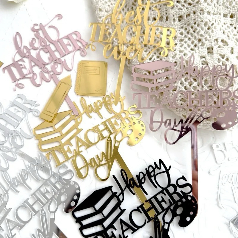 Topper Akrilik TEACHERS DAY Selamat Hari Guru Theacer