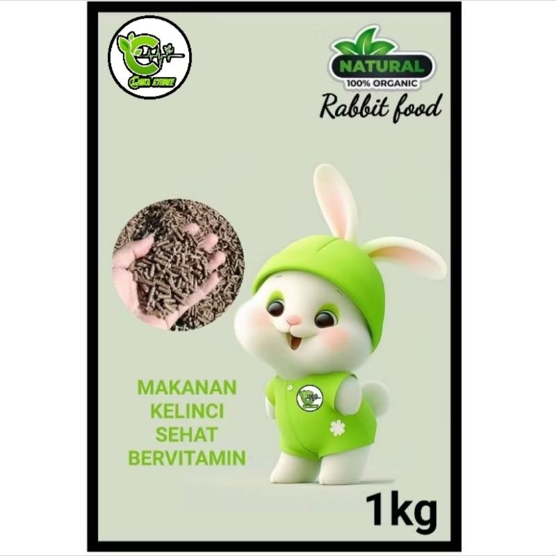 Pelet pakan makanan kelinci 1kg