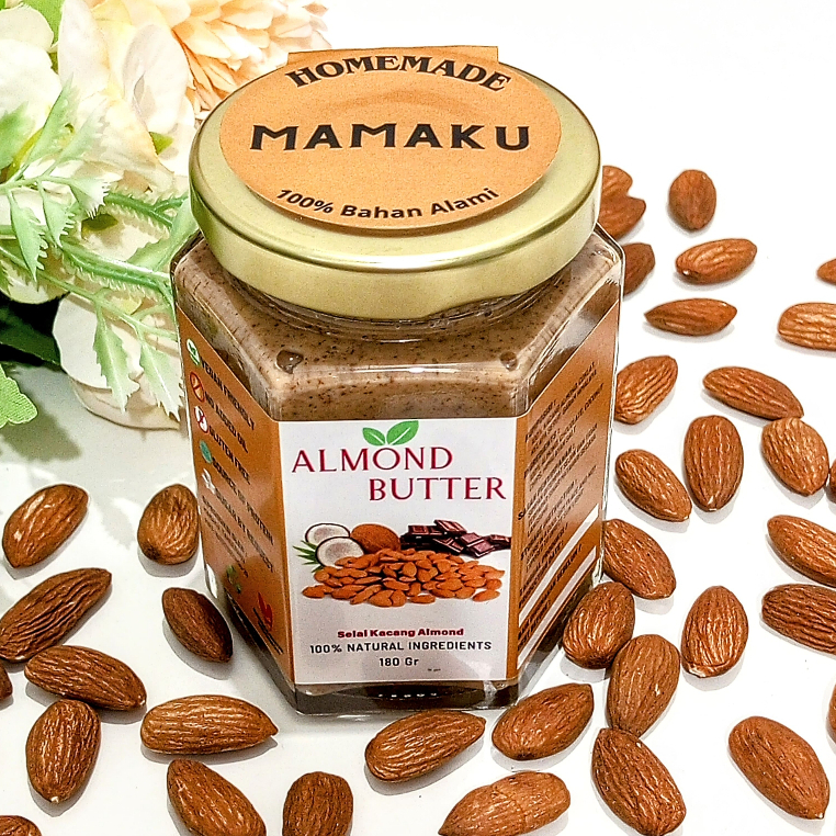 

MAMAKU Roasted Almond Butter Creamy Selai Kacang Almond Panggang MPASI 180gr 280gr