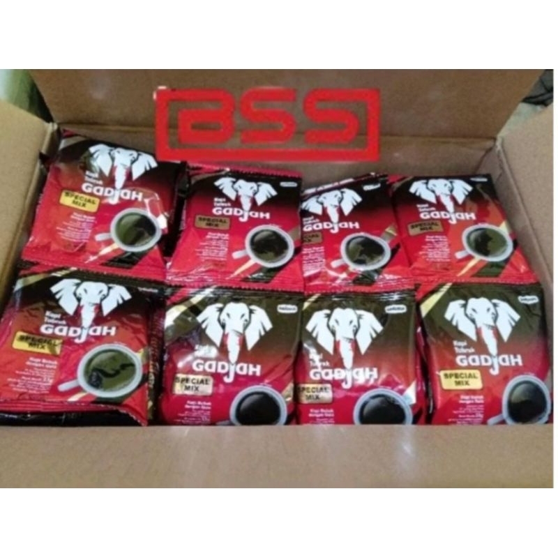 

BSS-Kopi Gadjah Special Mix 23gr 1dus isi 120sachet