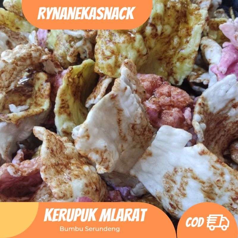 

kerupuk Mlarat 10 Ribu 3 bungkus Kerupuk Mlarat bumbu serundeng Kerupuk Melarat Kerupuk Cirebon