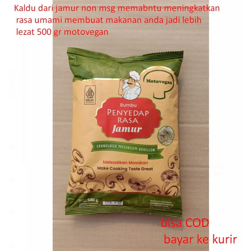 

Kaldu dari jamur non msg memabntu meningkatkan rasa umami membuat makanan anda jadi lebih lezat 500 gr motovegan