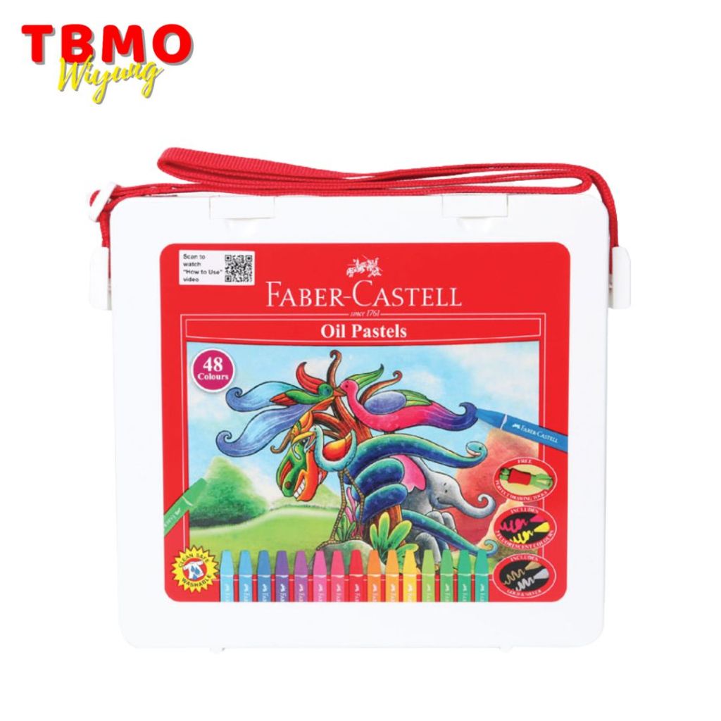 

Tbmo Hexagonal Oil Pastel 48 Warna Faber-Castel / Crayon