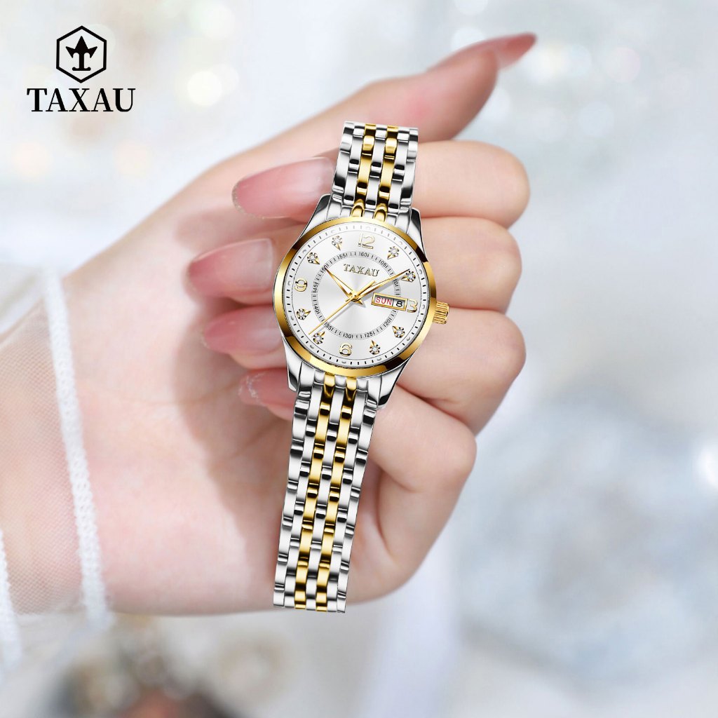 TAXAU Jam Tangan Wanita Original Branded Anti Air Analog Fashion Quartz Jam Tangan Wanita Kekinian