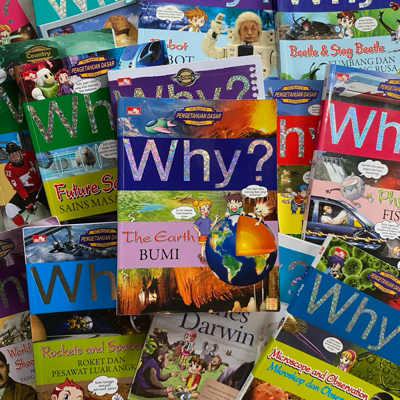 Buku Komik Pengetahuan WHY Komik Anak Seri Why? Satuan Cabutan Bekas dan Baru Segel ORIGINAL