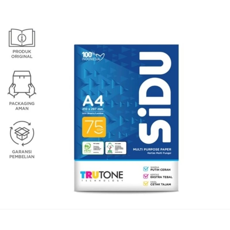 

Kertas HVS SIDU Sinar Dunia A4 75gr